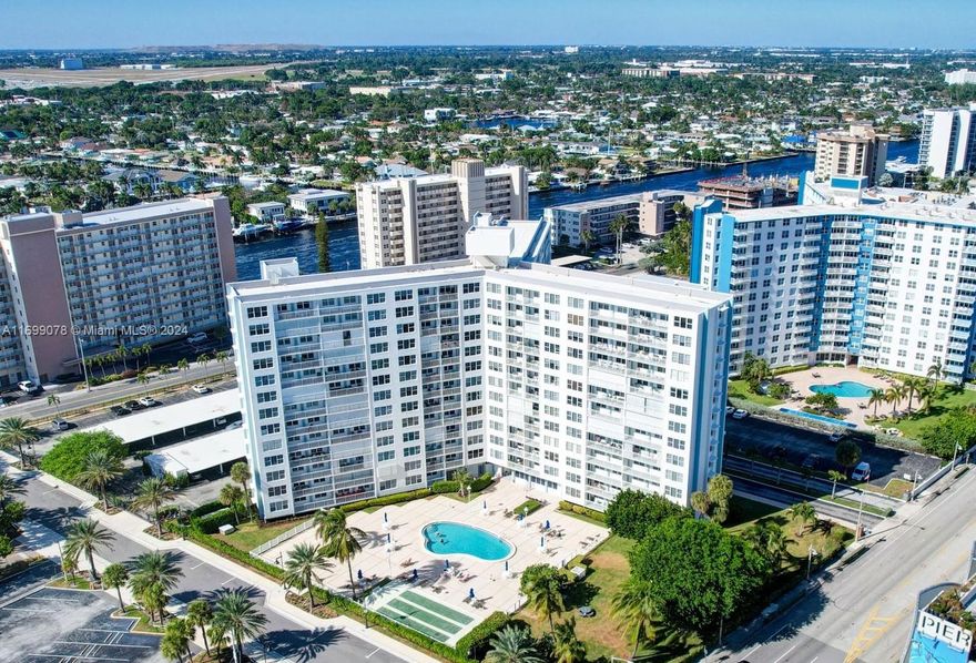 Beach lovers, take note—this is a true treasure! Experience coastal living in this 9th floor remodeled 2 Bed 2 Bath condo, featuring a sleek modern kitchen, 2’ X 4’ porcelain tile flooring, and modern recessed lighting. You will enjoy magnificent views of the ocean, intracoastal and city skyline as well as spectacular morning sunrises and evening sunsets. Amenities include a pool, BBQ area, community room, assigned parking, and extra storage. Leasing is allowed after 2 years of ownership. Ideally located within walking distance to the beach, pier, and a variety of local dining spots, this is your chance to own a slice of paradise. Don’t wait—make this dream beachside retreat yours today!