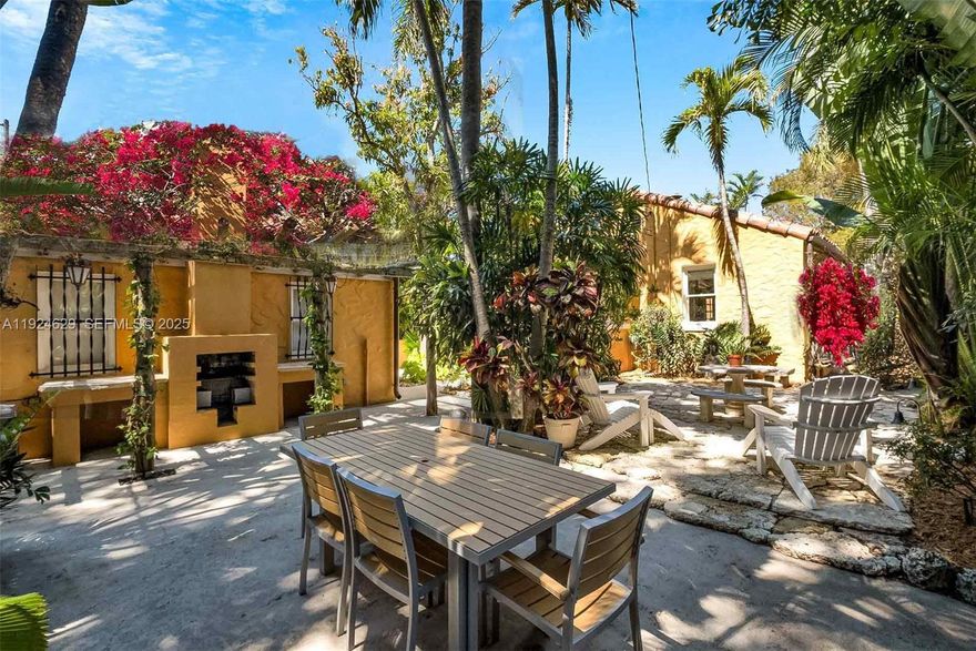 Step into the warmth and timeless charm of this lovingly restored 1926 Mediterranean Revival home in the heart of Miami Shores. Completely turnkey and full of character, it’s the perfect lock-and-leave retreat for anyone craving comfort, convenience, and low-maintenance living.
This delightful 2-bedroom, 1-bath haven features glowing original wood floors, custom millwork, a charming Pecky cypress screened-in porch, and a true wood-burning fireplace—ideal for cozy evenings at home. The modern kitchen, with its stainless-steel appliances, blends seamlessly with the home’s historic soul.
Outside, a lush and private garden offers a peaceful escape, while inside, smart-home tech and updated systems provide effortless ease. The 400 sq. ft. air-conditioned garage is perfect for a home office, gym, or creative studio.
Stroll to neighborhood cafés, shops, and parks. Now priced $50K below asking—a rare opportunity to own a warm, beautifully restored classic at exceptional value.