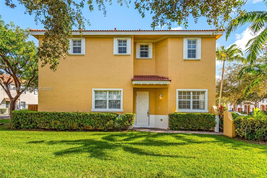 Buy with as little as 0–5% down. FHA & VA approved! Corner townhouse for sale in Homestead, Fl. This spacious 3 bed 2.5 bath home offers over 1,500 sq. ft. of comfortable living space in a gated community, with a low HOA. Enjoy new carpet throughout and an open layout filled with natural light, a backyard perfect for entertaining, and a 1 car garage plus driveway parking. The community also offers a pool for residents to enjoy and guest parking. Conveniently located within walking distance to shops, dining, and daily essentials and just minutes from major highways and Homestead Air Base. This home combines comfort, accessibility, & affordability