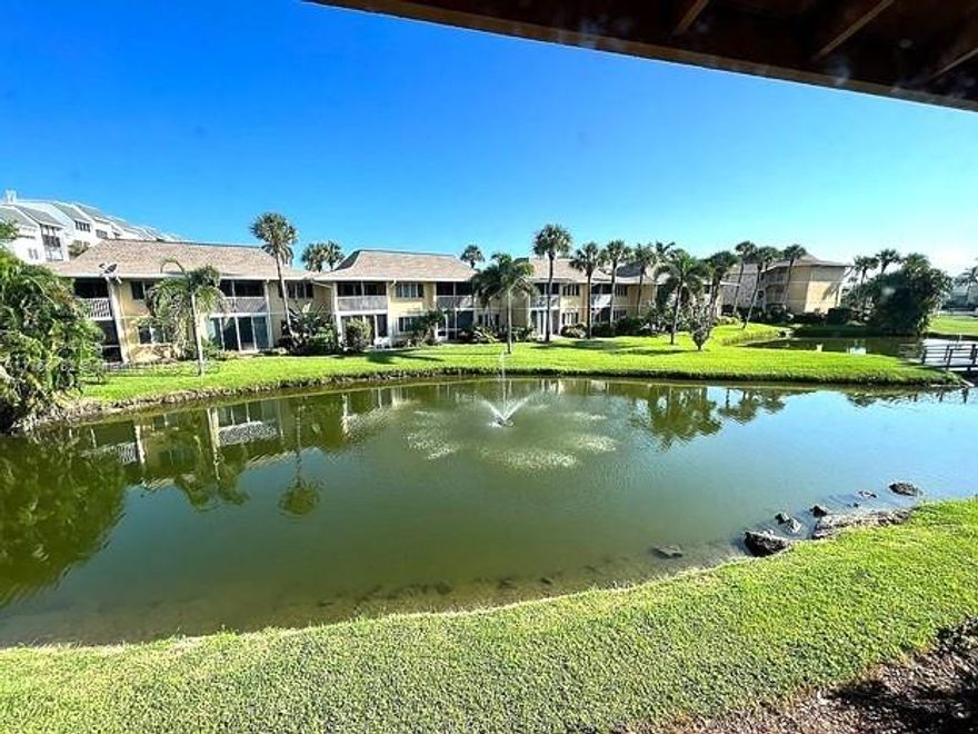 Beautifully furnished unit with lake view! Newly renovated kitchen with granite countertops. New full size washer/dryer and water heater. Enjoy your morning coffee with serene views of the lake from your balcony before you start your day. This beachfront community offers many amenities including an onsite restaurant, heated pools, tiki bar, tennis, golf, pickleball and more! Stay fit in the fitness room or take a stroll to the nearby beach access. The community is secured with a guarded gate. Beautiful oceanfront community. Ocean Village offers 24 hr. security & gated entry. New A/C (inside and outside unit) with  warranty.