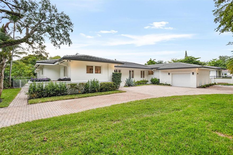 21,500 Sqft.lot in the prestigious Golden Triangle of Coral Gables should be all we need to say about this outstanding property to be worth its value, but there is so much more. This 4069 sqft. 5/5 plus office house has been remodeled from the ground up. From new structural steal beams throughout, to yellow-pine number one ceiling joists, new plumbing including drain lines, new electrical system including panels and underground FPL connection, new AC systems and ducts, new roof, impact windows and doors, new state of the art appliances, white Brazilian oak floors throughout, An 800 sqft. master suite with a magnificent shower, and a perfect split/open layout, this gem is ready to become a home.