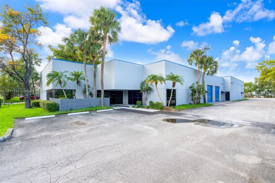Fully renovated building featuring an open warehouse with office, 18’ clear height, 3-phase power, and 24/7 access. Includes 15+ parking spaces with yard storage, 5 bathrooms, and 2 break rooms. Upgrades include a new roof (2025), fresh paint, and modern finishes. Prime location near FXE Airport, Commercial Blvd, and the Florida Turnpike, surrounded by major brands like Tesla and Crystal Water.