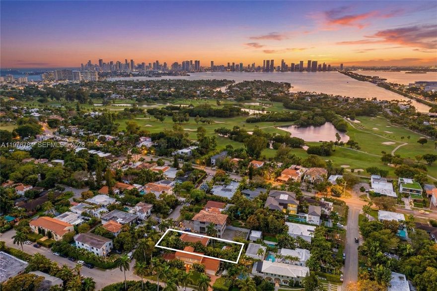 A spectacular opportunity to build a new 3,750 sf bespoke residence or to renovate this charming 1930's home in one of Miami Beach's most desirable and quiet neighborhoods. Situated just two blocks from the brand new state-of-the-art 20-acre Bayshore Park, a block from the Miami Beach Golf course, and just blocks from the beach and houses of worship, this is the perfect location for anyone looking to conveniently enjoy everything Miami Beach has to offer. Great schools like The Hebrew Academy and North Beach Elementary are less than 5 minutes away. Presently, the property has a 3-bedroom 1750 sf main house and a 440 sf legal guest house. Ideally tucked away on a quiet side street with easy access to main highways, Bal Harbour Shops, Design District, Wynwood, Downtown Miami, South Beach, and the Miami International Airport.