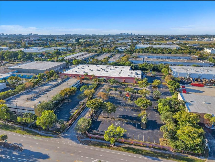 1100 W McNab encompasses 82,584 of Gross Leaseble Area on 6.85 acres along McNab Road, just west of Powerline Road, within Pompano Beach’s Gateway Industrial area. Originally constructed as a warehouse in 1971, the property underwent significant renovations in 2015, coinciding with a lease agreement with ChildNet. The upgrades, totaling over $1.5 million, included the installation of impact-resistant glass windows, roof sealing, both interior and exterior improvements, access control systems, security cameras, & customized enhancements for the tenant. In addition to the main office building, the property includes a three-story parking garage with 237 spaces, increasing the total parking capacity to 525—providing an impressive ratio of more than six spaces per 1,000 square feet.
