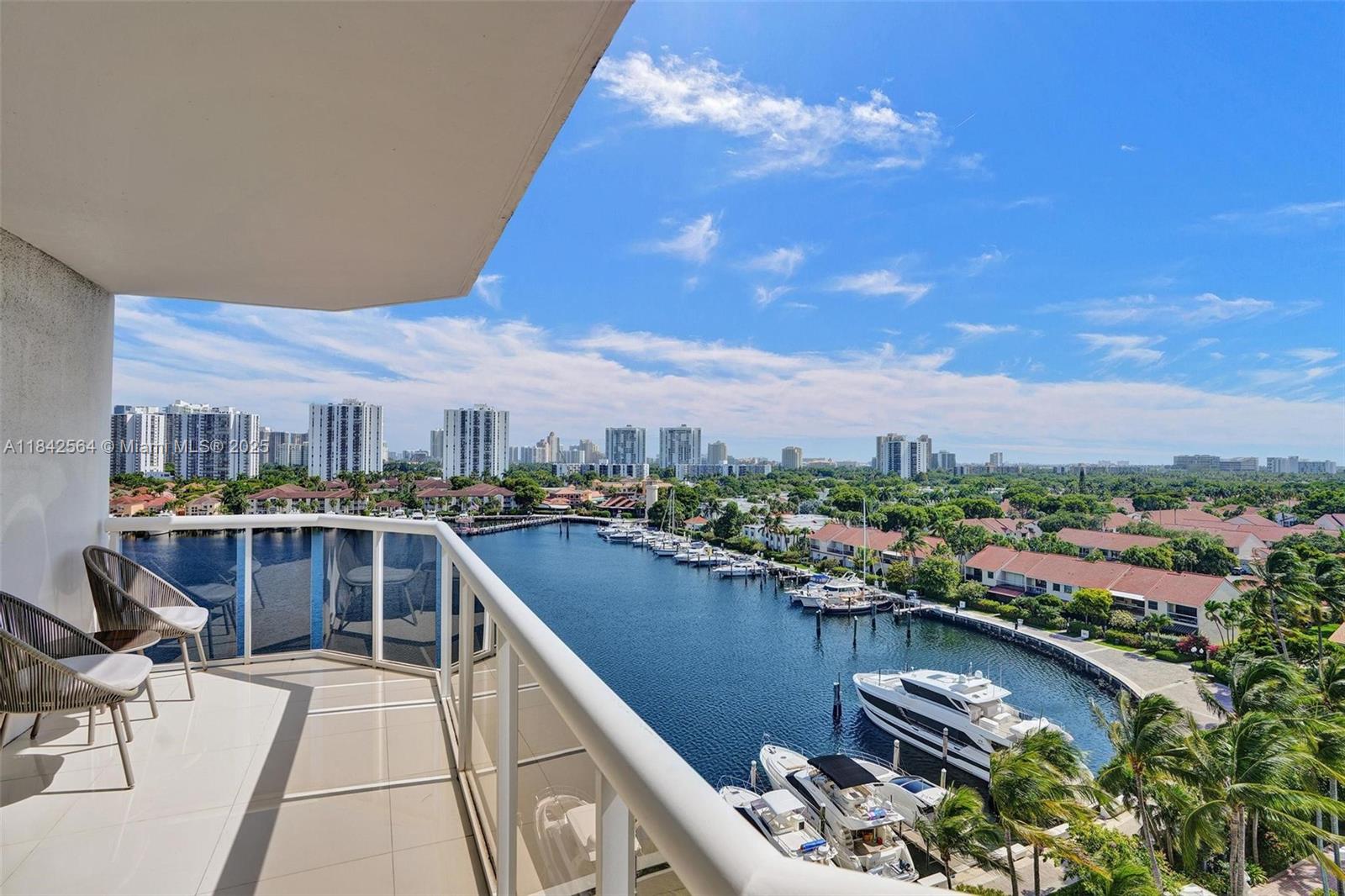 Rarely available SW corner unit with floor-to-ceiling windows offering stunning marina views and abundant natural light from every room. Spacious 3 bedrooms, 2 baths split floor plan with a large balcony. Remodeled kitchen with stainless steel appliances, quartz countertops, sleek cabinets, and breakfast area. Modern bathrooms with double sinks in the master, glass shower doors, and ample closet space. Porcelain floors in social areas and laminate in bedrooms. Newer full-size washer and dryer.
Portsview is a luxury building with 2 pools, tennis courts, a remodeled gym, new party room, and direct access to The Waterways Marina.
Minutes from Aventura Mall, the beach, and Turnberry Golf Course—an unbeatable location and exclusive opportunity in one of Aventura’s most desirable communities.