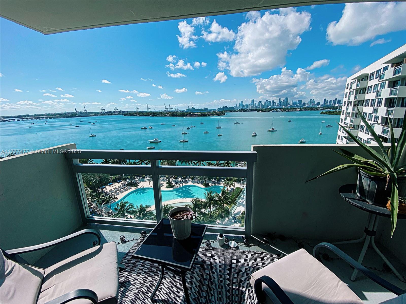 Rental Property at 1500 Bay Rd 1222S, Miami Beach, Miami-Dade County, Florida - Bedrooms: 2 
Bathrooms: 2  - $4,500 MO.