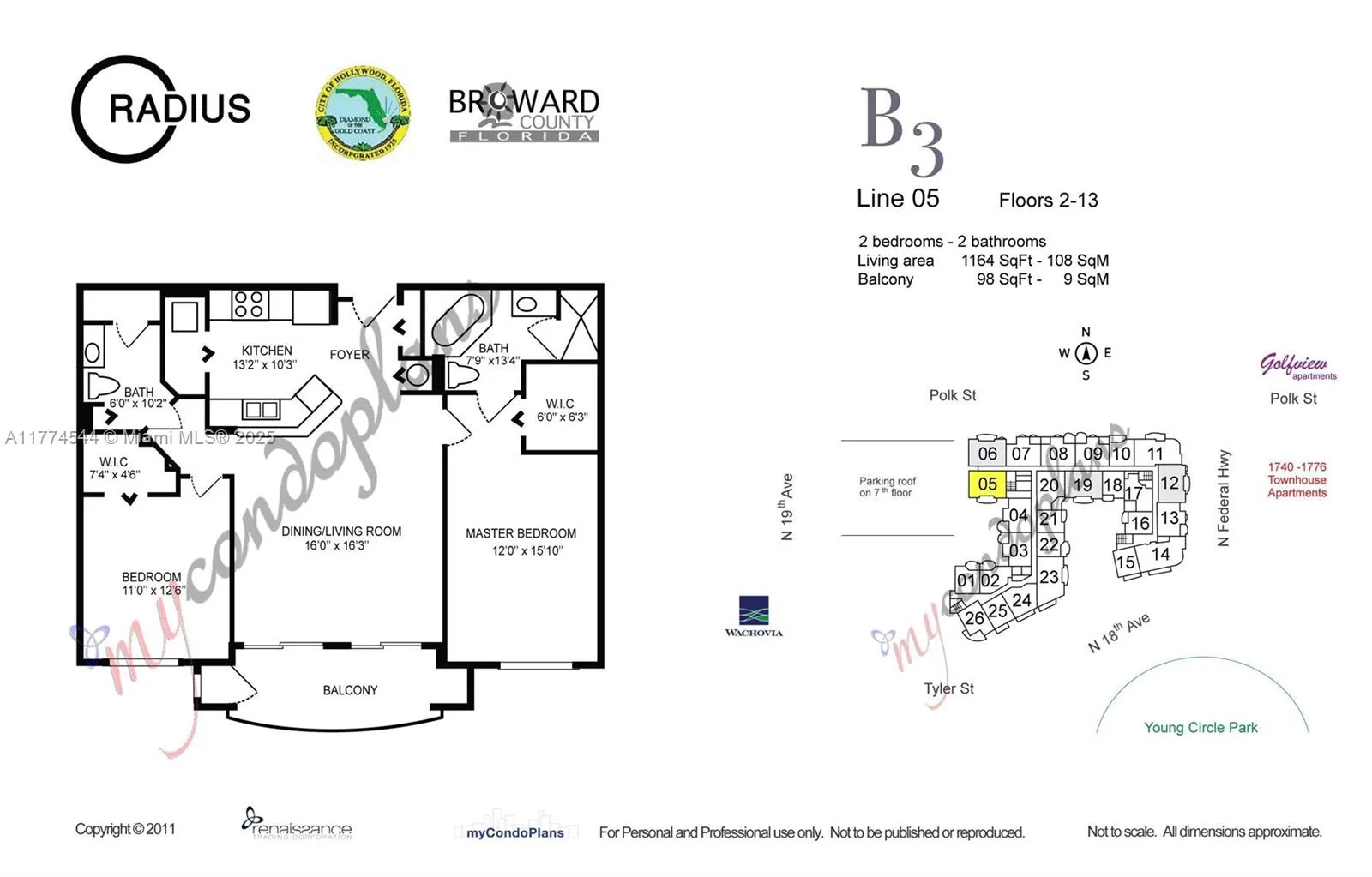 Hollywood, Florida 33020, United States, 2 Bedrooms Bedrooms, ,2 BathroomsBathrooms,Residential,Active,100806