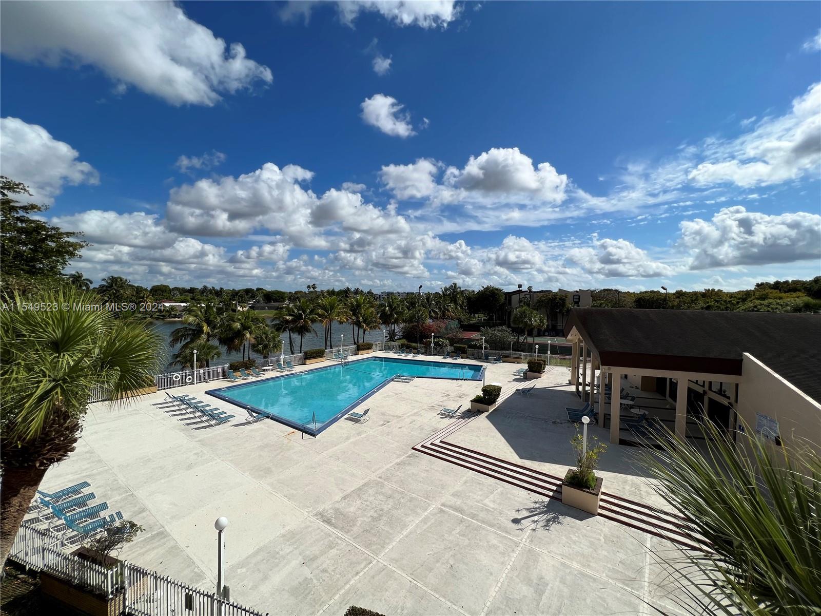Lovely 1/1 unit featuring a stunning pool and lake view, with tile flooring throughout for a bright and inviting atmosphere. Enjoy security gates, pools, tennis courts, and clubhouse amenities. Please note, no pets allowed.