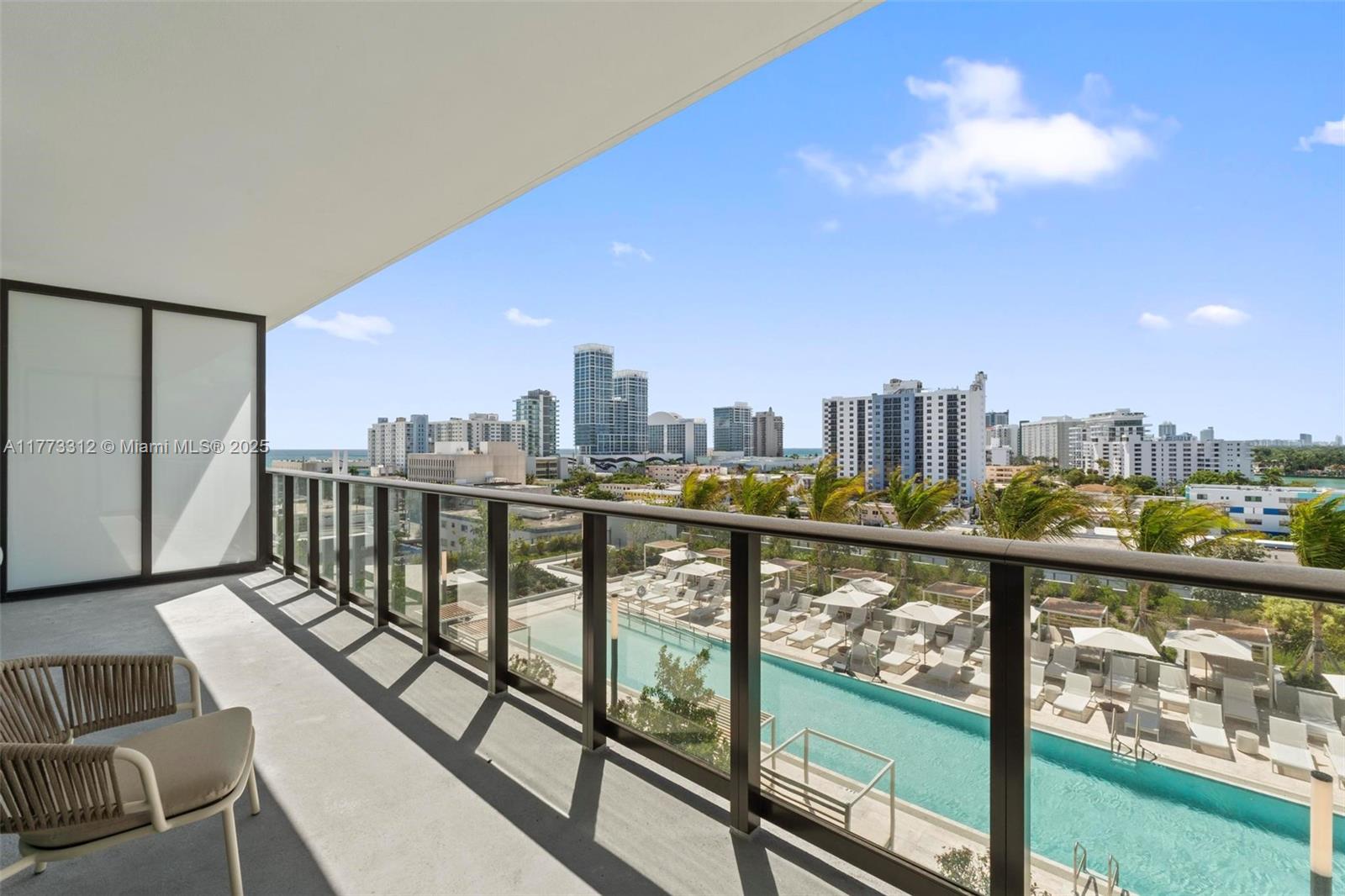 The Brand-New Building just opened to experience Miami Beach's finest views of the Ocean and city skyline. This 1 Bedroom/1.5 Baths with floor-to-ceiling glass windows and high ceilings, features a modern layout for luxury living with top quality appliances including washer and dryer. Walking distance to the beach or by private golf cart shuttle to relax and enjoy the ride. Spectacular amenities - A fully equipped fitness center, yoga, kids playroom with exquisite views of the lap-Pool Cabanas and gardens. VIP concierge offering residents full access to Miami Beach Tennis, golf club, and nearby venues. Enjoy a lifestyle rooftop and feel the vibe as soon as you enter the double-height lobby. The condo is steps away from the shopping area, restaurants and much more.