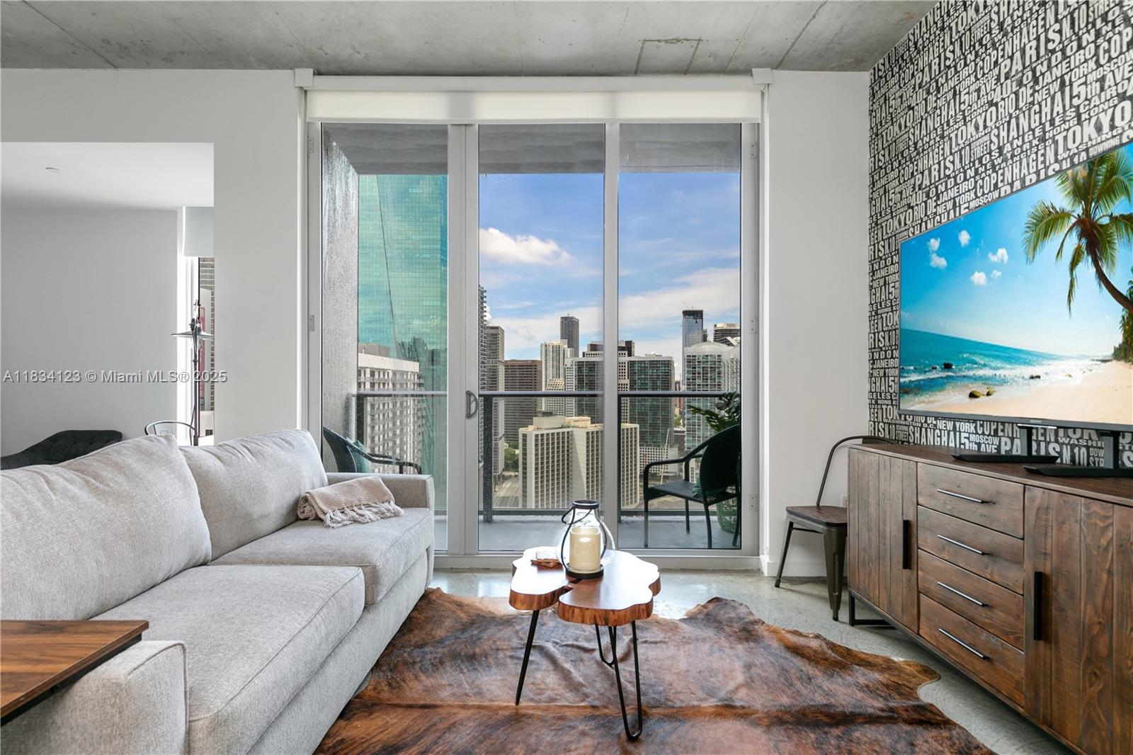 Welcome to Urban Living at its Finest! This beautiful, Fully Furnished loft-style Studio Apartment offers the perfect combination of modern convenience and industrial charm. Just bring your belongings and enjoy the warm cozy feeling of home right in the center of everything Miami offers. Enjoy incredible city views from your floor-to-ceiling windows or dip in the rooftop pool with 360-degree views. Centro is located next to the new Julia & Henry’s Feast Miami is within walking distance from Whole Foods, Bayside, and Brickell City Centre. The rental price includes Basic Cable/Internet/Wi-Fi. Building Amenities feature a gym & spa onsite, a two-story recreation area, and Skyline Lounge you won't want to leave this urban oasis. Easy to Show