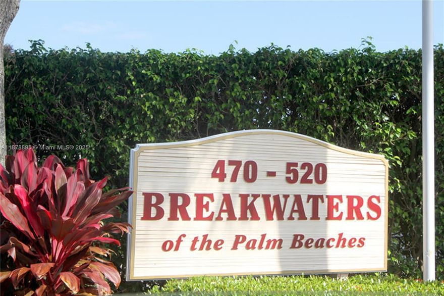 Your oasis in sunny West Palm Beach awaits in this freshly painted, move-in ready 2-bedroom, 2-bath (largest floor plan model) condo on the 3rd floor of Breakwaters, a secure and beautifully maintained gated community. Inside, the bright open layout creates an inviting space to unwind, with water included in the rent and on-site laundry adding everyday convenience. Step outside to enjoy resort-style amenities—a sparkling pool, modern fitness center, sauna, and stylish clubhouse perfect for socializing or working remotely. With ample guest parking and a prime location just minutes from downtown, airport, beaches, shopping, and dining, this condo offers the perfect blend of comfort, style, and lifestyle.
