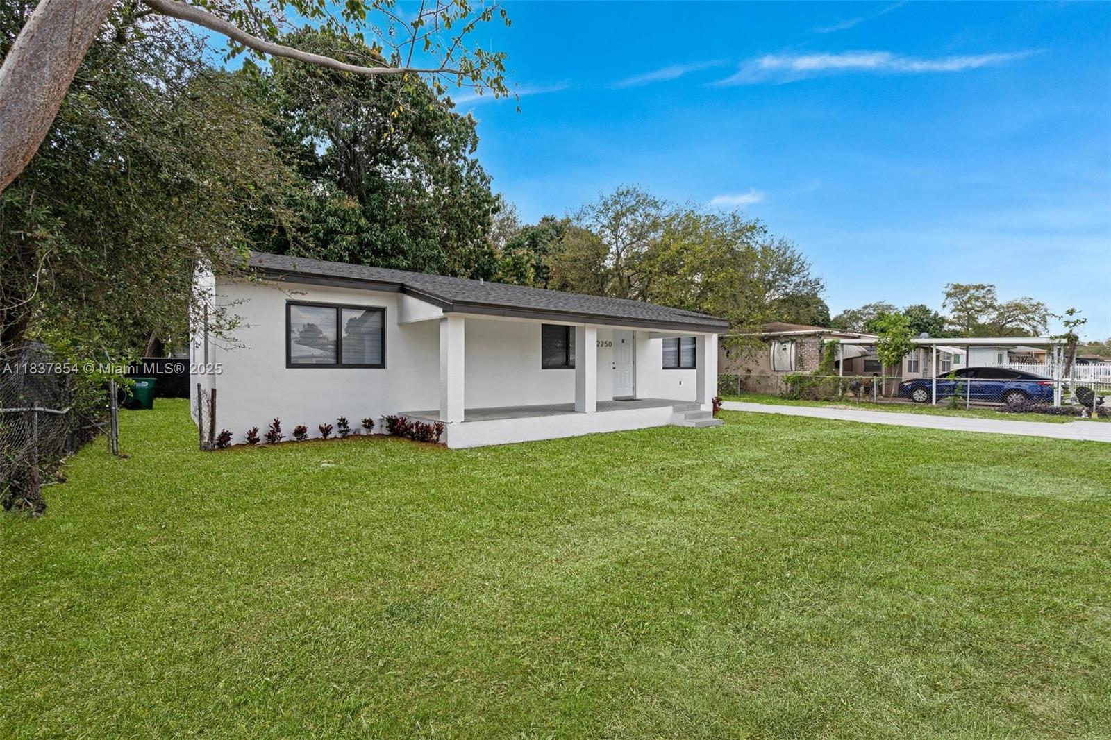 COMPLETELY REMODELED 3BED/2BATH HOME. NEW FLOOR THROUGHOUT, NEW SOLID WOOD CABINETS, NEW QUARTZ COUNTERTOP, NEW SAMSUNG STAINLESS-STEEL APPLIANCES, NEW MODERN BATHROOMS, NEW INTERIOR CARPENTRY, NEW ELECTRICITY, LED SKY LIGHTS, TOUCH SCREEM BATHROOM MIRRORS, NEW ZEBRA BLINDS, NEW PVC-PLUMBING SYSTEM, NEW AC UNIT, NEW ROOF, NEW HIGHT IMPACT WINDOWS, NEW CHAIN-LINK FENCE, NEW ALARM SYSTEM. HUGE BACK YARD, MANGO TREEE, SPACE TO PARK RV OR BOAT, ONLY MINS AWAY FROM I-95 EXPRESSWAY, MIAMI DADE COLLEGE-NORTH CAMPUS, SHOPPING CENTERS, GAS STATION AND SCHOOLS. COME SEE IT!