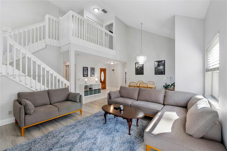 Experience the best of Forest Ridge living in this beautifully maintained 3-bedroom, 2.5-bath home with a two-car garage on a quiet, tree-lined street. Enjoy an updated kitchen and spacious open layout, offering comfort and style. Upstairs bedrooms provide privacy, while impact windows/doors and a newer roof add peace of mind. Relax in your fenced backyard or take advantage of outstanding amenities—pools, tennis, pickleball, basketball, scenic walking trails, and access to Tree Tops Park. Top-rated schools and a family-friendly vibe complete this move-in-ready retreat.