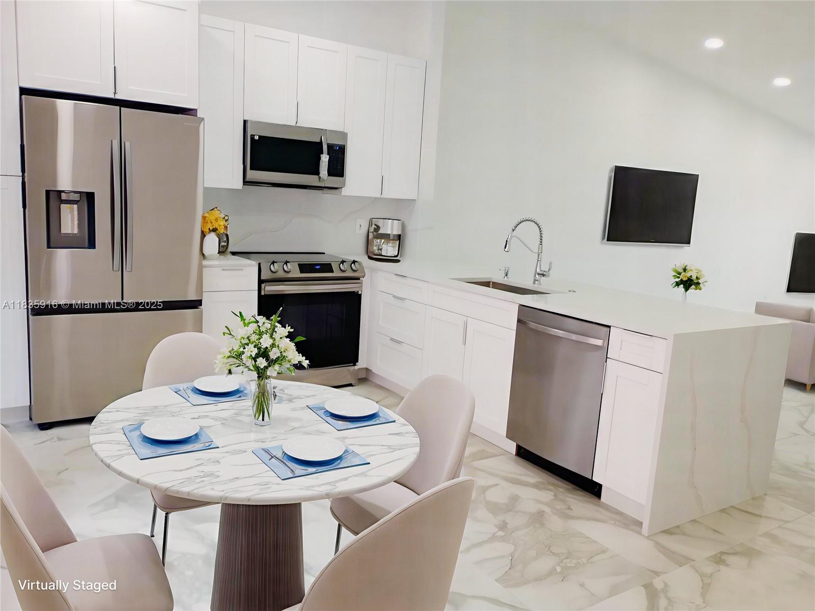 Imagine waking up in your dream home—a fully renovated villa in Huntington Pointe, one of Delray Beach’s top 55+ communities. Enjoy your morning coffee in the enclosed, A/C patio on a quiet street with lush landscaping and a spacious driveway. Inside, you’ll love the 24" x 48" imported porcelain tile, custom cabinets, quartz countertops, stainless steel appliances, and oversized pantry. Because you deserve luxury, every detail has been professionally designed, from LED mirrors to a split-bedroom layout for privacy. Your oasis includes a brand-new clubhouse, pools, theater, pickleball, fitness center, sauna, steam room, and café. Don’t miss out—this rare gem won’t last!