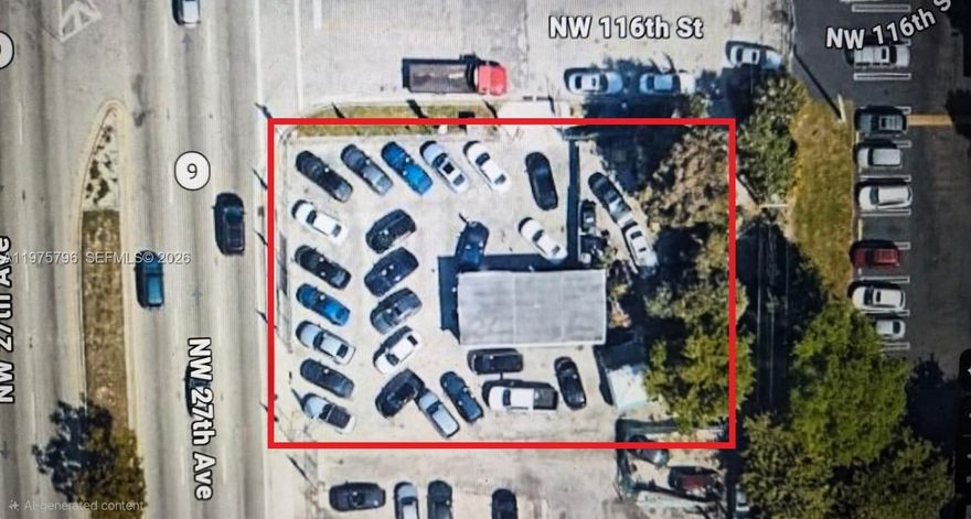 Rare opportunity to acquire a high-intensity commercial corner on Miami's NW 27th Ave corridor. This 10,668 SF dual-folio (30-2134-002-0220, 30-2134-001-0150) site is 100% vacant and move-in ready, featuring a 720 SF office hub, full perimeter fencing, and dual-street access. Ideal for an owner-user dealership, fleet operator, or national retail developer seeking maximum exposure