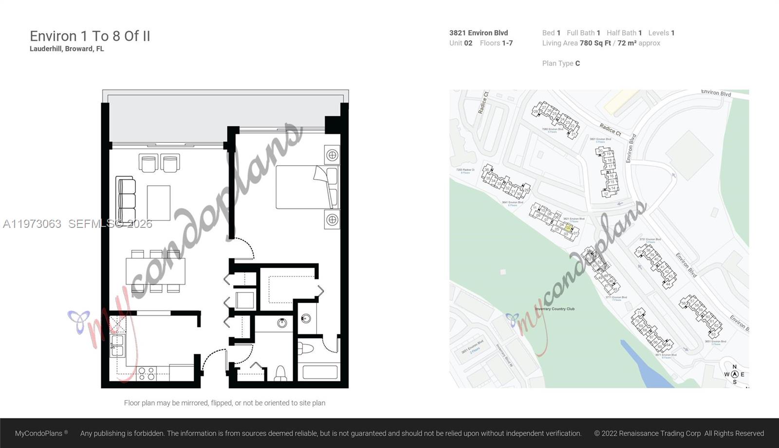 CONDOMINIUM 1 OF ENVIRON - Residential