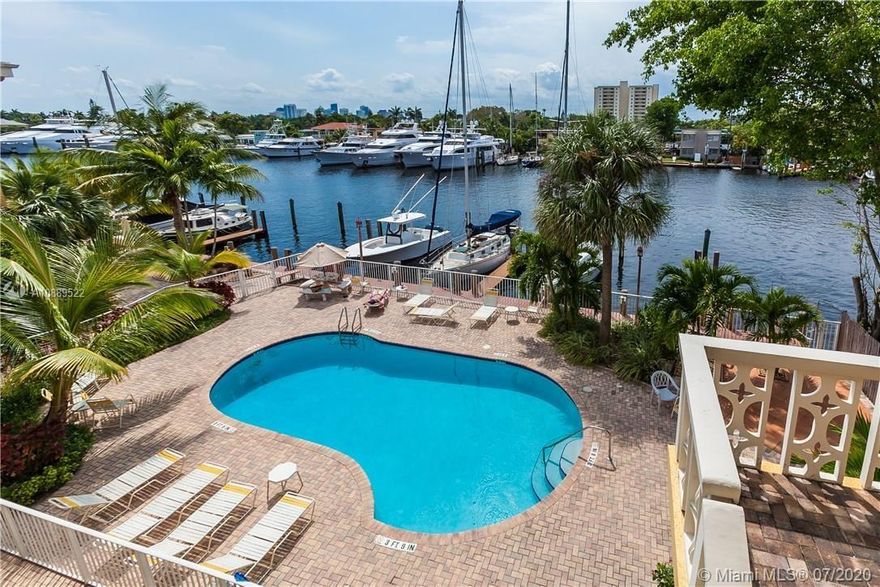 Live like you are vacationing. Location is SUPERB!  Fully Furnished, gorgeous unit completely remodeled with great taste. Need unfurnished? Let us know.
Easy bike or walk to the beach and Birch State Park, adjacent to Galleria Mall, restaurants and shopping, 5 minutes to downtown Fort Lauderdale, surrounded by Tropical Gardens. 
Direct water view from your window, watch a parade of beautiful boats. 
Complex has barbecue area, lounge chairs, a relaxing waterfront pool and combined with the lush landscaping. 
Quick approval process. Designated parking space. Seasonal Rental available Minimum 4 months at $2,000.
If your credit is less than 700 2 months security deposit is required