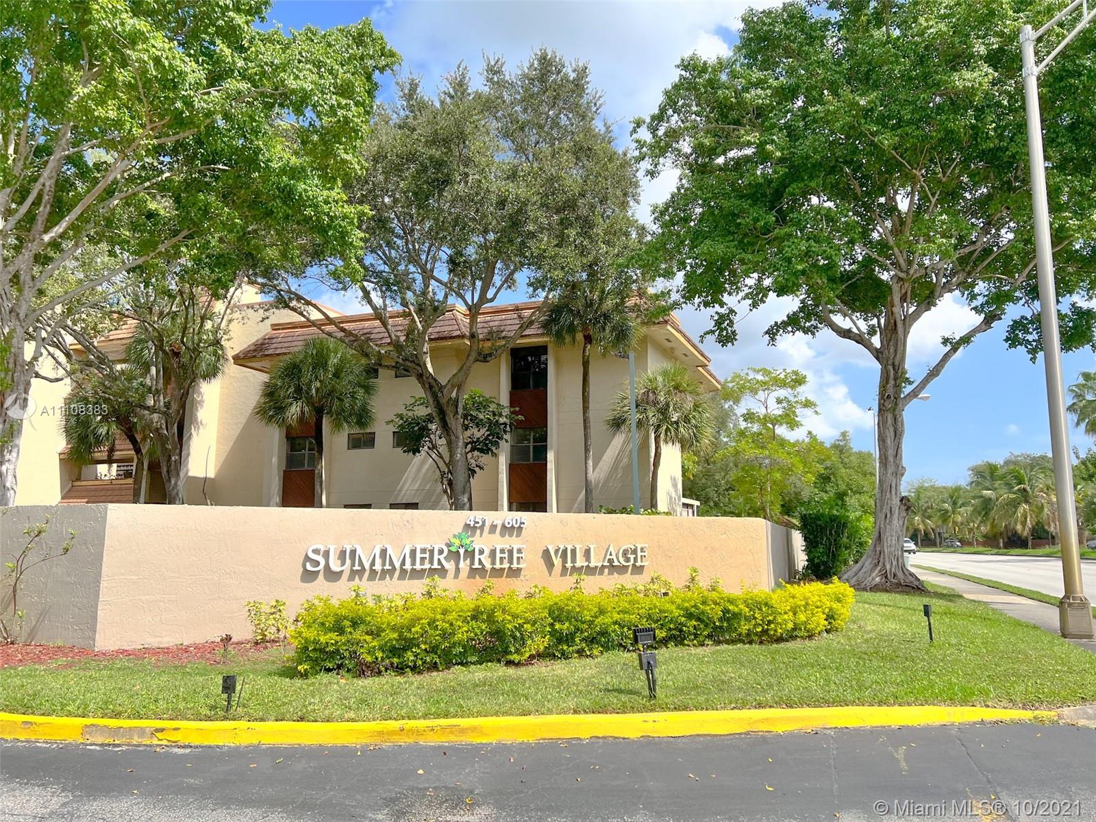 Stunning 2/2 apartment in guard gated Summertree Village. This unit offers beautiful view of the lake where you
can watch the sunset, remodeled kitchen with granite counter tops and stainless steel appliances,
new central A/C, beautiful marble floors in living and dining room, ample bedrooms with carpeted floors and
separate room with washer and dryer and storage. This complex offers 24hr security, 2 pools, clubhouse, Jacuzzi,
and lake and much more. Great location, close I95, Aventura Mall, Gulfstream Park and Beautiful Beaches. Please note that balcony won't be able to use due the incoming repairs from the Condominium.