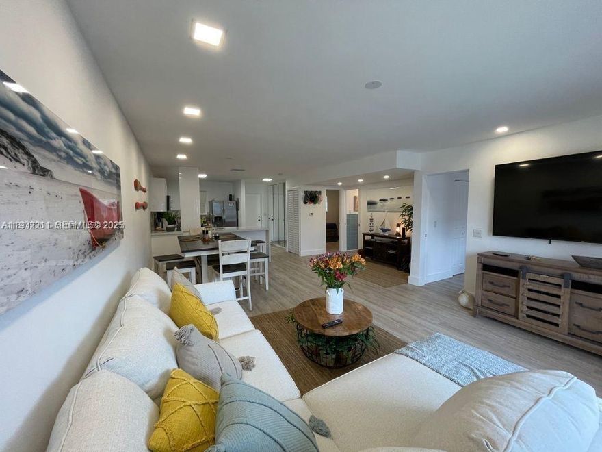 WOW !  Fully furnished Waterfront and  2b/2b in quiet area, fully equipped kitchen with upscale stainless-steel appliances. Apartment is move-in ready. Condominium only allows full-year rentals, so this is a nice unit to call home. One parking spot (covered) is located right outside your entry door. Main bedroom window faces the waterfront. Second bedroom has bunkbeds, can easily be transformed into your private office or studio.