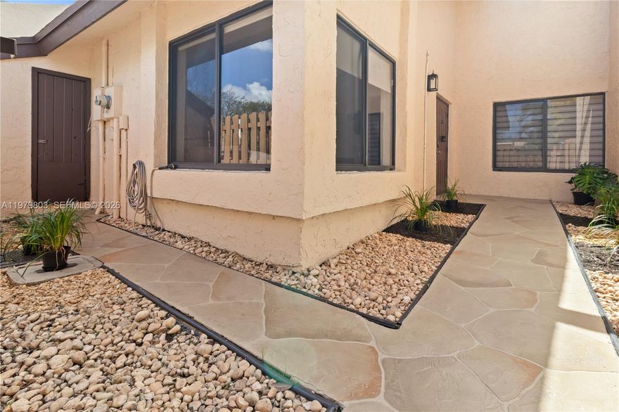 Charming, beautifully remodeled villa offering comfort, style, and a peaceful garden setting in one of Broward’s most convenient locations. This inviting 2-bedroom, 1.5-bath home features a bright and functional layout with a spacious loft that can easily be used as a family room, media room, or additional living area. Enjoy relaxing or entertaining in the screened patio overlooking a peaceful garden view. The property has been thoughtfully updated with a newer roof, renovated bathroom, and a brand-new screen enclosure. Conveniently located near major highways, shopping, dining, parks, and just minutes from the Hard Rock Hotel & Casino.