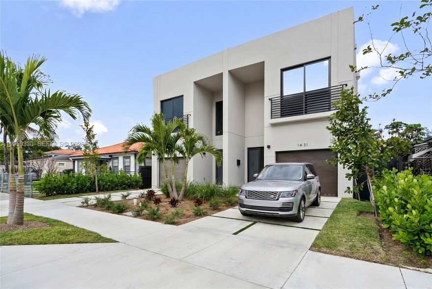 2 Luxury New Townhouse's. Brand new finishes. Private Pool, Very spacious Roof top entertaining deck complete with a Summer kitchen, pergola and views of downtown Miami's skyline. Enjoy a gourmet kitchen complete with a wine cooler and the finest appliances. The living/family room overlooks the pool and tropical landscaping.The second floor features all the bedrooms including the primary suite with a generous space. Walk in closets and top of the line finishes in the bathrooms. Beautiful natural wood stairwells embrace you as you go up the top floor terrace. Wonderful sunrises and sunsets await you. This home has it all. Great location in Miami. Short drive to downtown Miami, South Beach, Coconut Grove and Coral Gables.