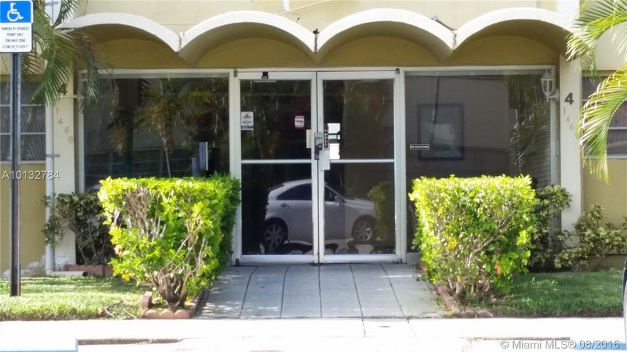 Large 1 bedroom 1 bath on top floor with spacious master bedroom and balcony. Tiled throughout. New hot water heater. Secured building in central location - walk to shopping transportation, restaurants, schools. Guest parking. No lease first year. Monthly maintenance includes water, sewer, pest control, etc. As is, inspections welcome. This is a terrific starter condo! Owner-occupied only.