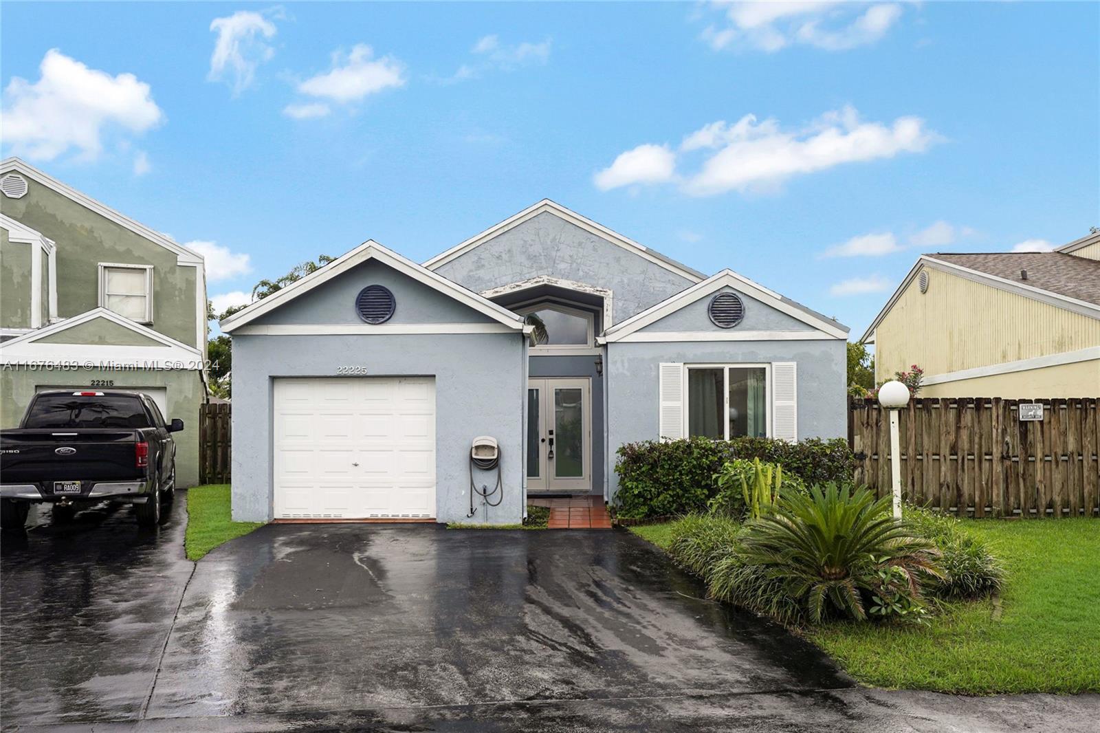 Welcome to 22225 SW 100th Avenue in Cutler Bay, FL 33190.This charming single-family home features an open living space filled with natural light, a modern kitchen with stainless steel appliances, and a serene master suite with a closet and ensuite bathroom. The home has been recently upgraded with storm windows and doors for added security and energy efficiency. Enjoy the lush, private backyard and fantastic HOA amenities, including three pools, a lake for fishing, and a beautiful park. Located near top schools, shopping, and parks, with easy highway access for commuting. Don't miss out - schedule a showing today! Freshly repainted as of 9/21/24