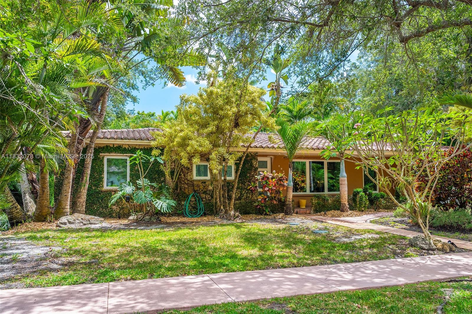 Welcome to this cozy and comfortable 3-bedroom, 2-bath home located in the desirable Platinum Triangle, just outside Cocoplum Circle. Set on a generous 10,200 sq. ft. lot, the home offers 1,374 sq. ft. of inviting living space, a spacious backyard with a pool, and a convenient 1-car garage. Recent updates include high-efficiency impact windows, solar panels, a brand-new A/C system with updated ductwork, a new refrigerator, and a new pool pump and filter—providing added comfort and efficiency. Nestled on a quiet, tree-lined street within the highly regarded Sunset Elementary School district, this home is the perfect blend of charm, functionality, and location.
