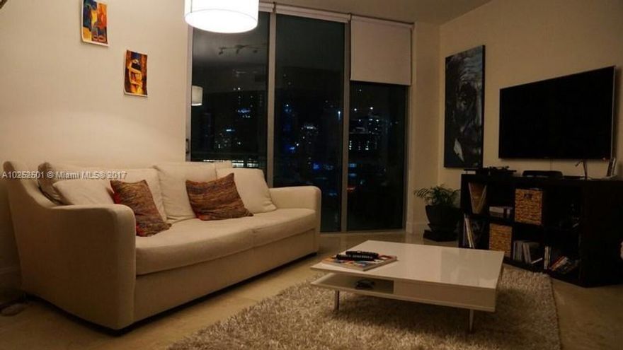 A MUST SEE! Beautiful one bedroom, marble floor, granite counter tops with an amazing view. Walking distance to new Brickell city center. For showings please contact listing agent.