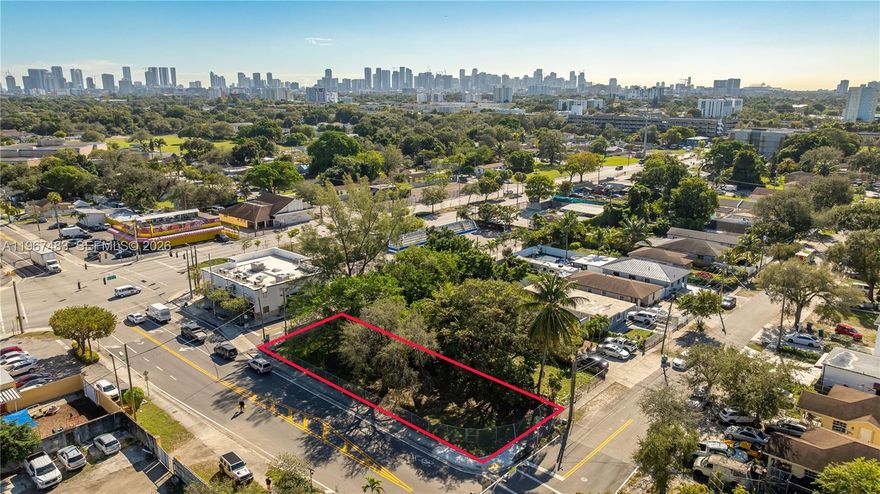 Prime development opportunity in a growing Miami urban corridor. Located on a corner lot right behind 7 Eleven. This 5,822 sq. ft. corner lot is zoned UC-MC Urban Center – Midrise Commercial, permitting up to four stories and supporting a wide range of uses including multifamily residential, mixed-use, or boutique commercial development. Well positioned within an active infill market experiencing continued growth and investment.