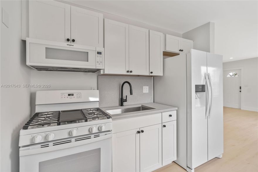 Nestled in the heart of Atlantic Shores - Hallandale Beach, this beautifully remodeled 1 bedroom/1 bathroom apartment with large backyard, offers comfort and convenience. Situated across from the newly constructed Sunrise Park, featuring a butterfly garden, jogging path, playground, outdoor fitness area, game and picnic plaza. Minutes from the sun-kissed shores of Hallandale Beach, Gulfstream Park, and the bustling Dania Pointe, this gem of a home places you at the epicenter of leisure and entertainment. Beyond its prime location, the apartment boasts modern upgrades, ensuring a living space that's as functional as it is stylish. BBQ lovers will rejoice at the expansive backyard. A rare find that promises endless outdoor enjoyment for you. Hurry and schedule your private appointment.
