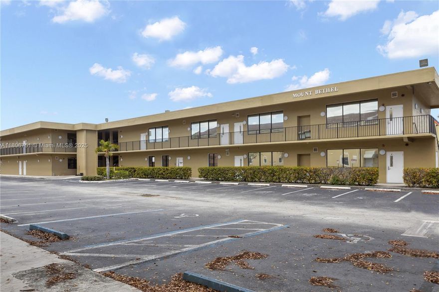 TURNKEY SCHOOL FACILITY | ±15,073 SF / ±12,884 USF | 101 PARKING SPACES | IMMEDIATE LEASE
Freestanding, move-in ready school in Fort Lauderdale. Ideal for K–8, charter, or specialty use. Secure, accessible location with flexible layout. Just off Sunrise Blvd with fast access to I-95 (<1 mi), FL Turnpike (~4 mi), and Downtown Fort Lauderdale (<2.5 mi). Gated lot with 101 striped parking spaces and small play area. Layout includes exterior-facing classroom doors, ample natural light, built-in storage, and covered 2nd-floor balcony walkway. Wheelchair accessible with LULA elevator. 15 zoned HVAC units, recently serviced. CCTV system for 24/7 monitoring. Zoned B-3. Permitted uses include education, office, wellness, creative, nonprofit, and more. Full-service lease. Available now.