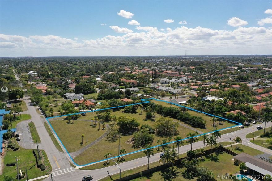 Located on the Northeast corner of SW 168th Street and SW 90th Avenue, this +/- 3.15 Acres of Vacant Land is is zoned AG (Agriculture) with a designated future land use of Low Density Residential. 

The Property represents a rare clean-slate development opportunity in an established, mature market. Other development sites in the area are mainly redevelopment or in-fill in nature, making the Property unique in its ability to offer a blank canvas for new development. Additionally, the existing inventory single family homes is mostly aging, and newer, updated construction will likely enjoy significant pricing power in comparison to the majority of its competition.

The property is within close proximity to US1 (30,000 ADT).