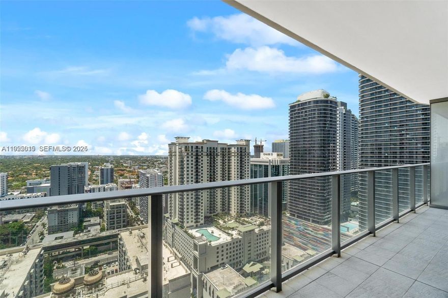 Available immediately. Elegant 1-bedroom, 1.5-bath residence at the iconic Brickell Flatiron. This beautifully finished 33rd-floor unit offers an open layout with abundant natural light, sleek wood-style flooring, and a gourmet kitchen equipped with top-of-the-line Miele appliances. The master bedroom features stunning skyline views.

Unit includes a private storage space.

Brickell Flatiron offers one of the most impressive amenity collections in Miami, including a spectacular rooftop spa and fitness center on the 64th floor with 360-degree, unobstructed views of the bay and city. Additional amenities include an 18th-floor lap pool, children’s playroom and pool, private movie theater, wine room and cellar, full-time concierge and doorman, and a stylish resident lounge.

Move-in ready and easy to show.