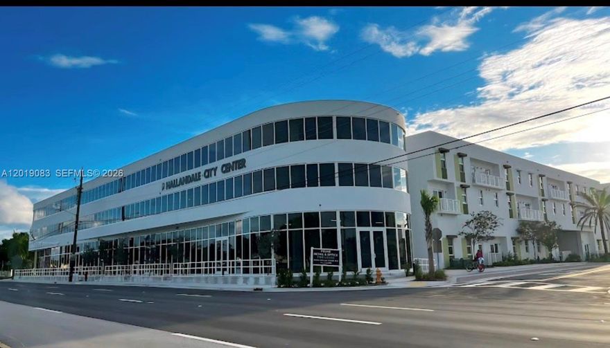 Hallandale Medical Office Space for sale at an unbeatable price! The last available unit, #2004, is in the brand-new Hallandale City Center building. This Class A office space is centrally located in Hallandale, perfect for a medical professional, specialist, or investor seeking long-term value and stability. Stop paying rent and own your medical office today. This 753 sq ft unit, filled with natural light, is approved for medical use. The building?s sleek, modern design is ideal for entrepreneurs looking for a stylish space to run their business. With easy access to major highways and the US-1 corridor, it?s a prime location at an affordable price. Secured garage parking, a main lobby, and an on-site leasing office make this an excellent investment opportunity. Call for more details.