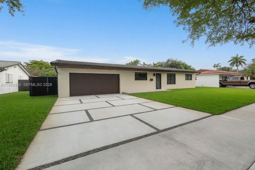 Fully renovated 3-bedroom, 2-bathroom home with a private pool, designed for effortless living and entertaining. This move-in-ready residence features a beautifully updated kitchen with sleek modern finishes, spa-inspired bathrooms, and stylish upgrades throughout every space.
Enjoy peace of mind with impact-resistant windows and doors, offering enhanced security, energy efficiency, and storm protection. The home also includes upgraded A/C ductwork for improved airflow and year-round comfort, while elegant zebra blinds add a sophisticated touch with customizable natural light.
Step outside to your own private backyard oasis featuring a sparkling pool perfect for relaxing or hosting family and friends, all enclosed by a durable aluminum fence for added privacy and security.
With high-quality renovations already completed, this turnkey property combines modern style, comfort, and lasting value—an exceptional opportunity for buyers looking for a home that is truly ready to enjoy from day one.