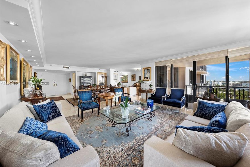Experience luxury living at the prestigious Tiffany of Bal Harbour in this spacious 2-bedroom + den, 2.5-bath residence offering 2,018 SF of interior living space. Perched on the 15th floor, this exceptional apartment showcases breathtaking direct Bay and Ocean views from expansive balconies, perfect for entertaining and enjoying the coastal lifestyle.

The thoughtfully designed layout features oversized living areas filled with natural light, a generous primary suite, and a versatile den that can easily be converted into a 3rd bedroom. Ideally located just moments from the world-renowned Bal Harbour Shops, fine dining, and the boutiques and cafés of Surfside.