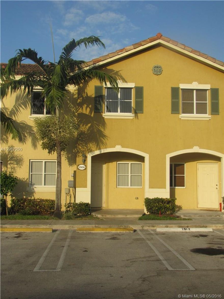 PACK YOUR MOVING BAGS!! NICE TOWNHOUSE IN GATED COMMUNITY VENETIA GROVES. GREAT INVESTMENT OPPORTUNITY OR OWNER OCCUPIED. 3 BEDROOM/2.5 BATH, LIVING, DINING, KITCHEN, AND FAMILY ROOM. FULLY EQUIPPED KITCHEN WITH WASHER AND DRYER. COMMUNITY POOL AND CHILDREN'S PLAYGROUND. CLOSE TO GREAT SCHOOLS, COMMUNITY PARKS, SHOPPING, RESTAURANTS. ALSO CLOSE TO FLORIDA KEYS!! GUARDED 24 HR SECURITY GATE AND ROAMING SECURITY. REGULAR SALE. CALL LISTING AGENT FOR MORE INFO! WON'T LAST!!