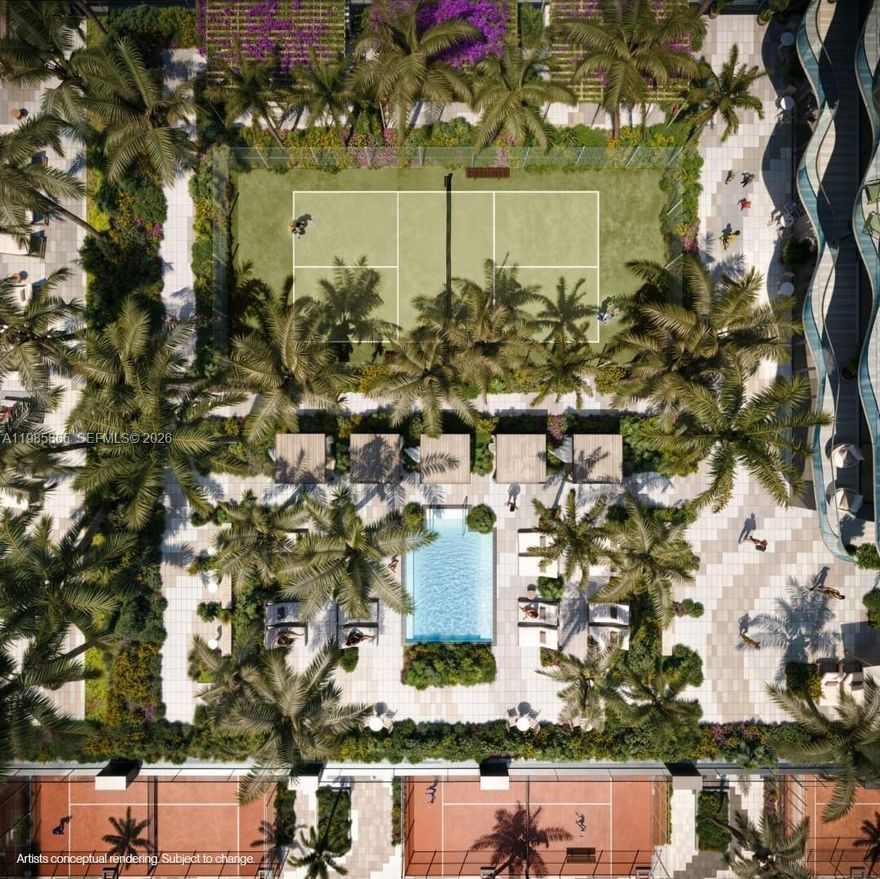 Midtown Park by Proper introduces a new standard of urban living in the heart of Midtown Miami. This 30-story mixed-use development will feature 281 fully finished residences, with layouts ranging from Jr. Suites to 5-bedroom + den residences, including an exclusive Penthouse Collection. Residences are designed to offer modern interiors, efficient layouts, and views of the Miami skyline, Biscayne Bay, and the landscaped parks and paseos.
The project will offer over 120,000 sq. ft. of retail and dining, including cafés, boutique shops, restaurants, a Montessori pre-school, and the Ultra Padel Club with padel and pickleball courts. Residents will enjoy thoughtfully designed open spaces, including two parks and shaded pedestrian paseos, creating a vibrant and walkable urban environment.
Pricing starts from the mid-$500s. Estimated delivery Q1 2029. Sales Gallery now open. Contact listing agent for availability and details.