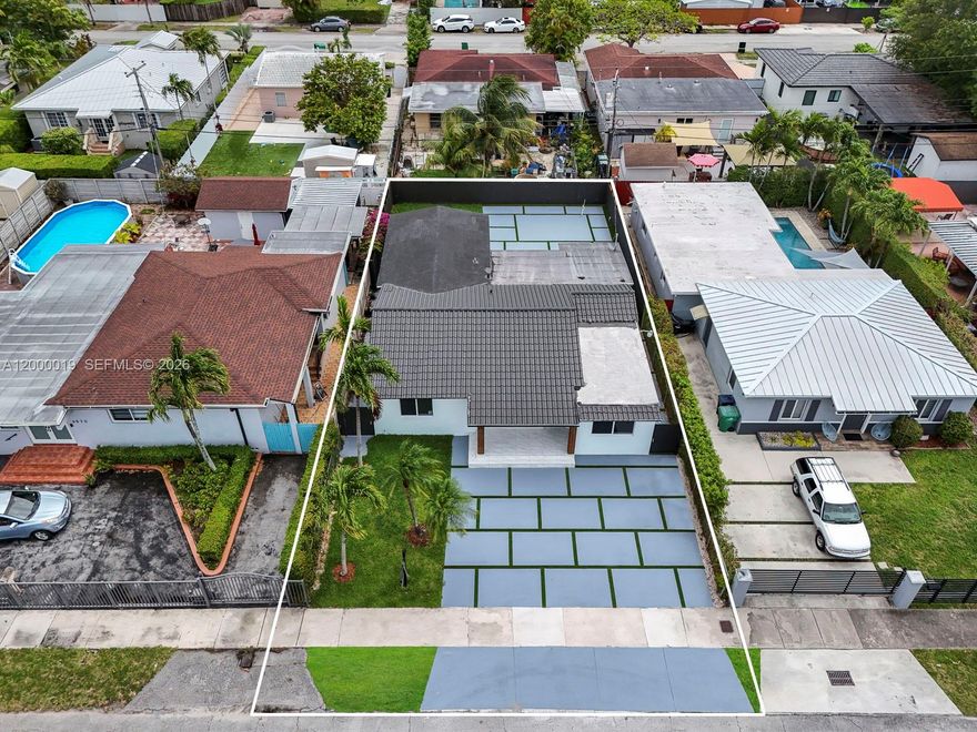 Step into a world of modern luxury with this exceptional 4 bedroom + plus 1 office (5 total), 3 and a half bathrooms single family home. Meticulously renovated from top to bottom, the home features partially updates electrical and plumbing systems, offering the feel of brand-new construction throughout. Professionally designed, the open-concept layout highlights a modern kitchen, sleek modern finishes, and seamless - light-filled living spaces perfect for everyday living and entertaining. As move-in ready as it gets, this residence combines cutting-edge convenience with sophisticated design. Ideally located near great schools, parks, and premier shopping, this one-of-a-kind home delivers style, comfort, and convenience in one of Coral Terrace's most desirable neighborhoods.