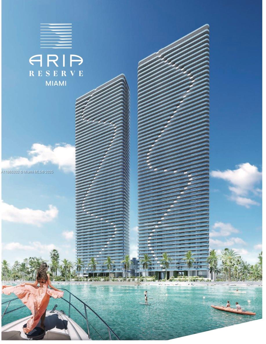 Experience elevated living in this brand new, Move in ready unit at Aria Reserve, featuring 3 spacious bedrooms + enclosed den with closet perfect as a 4th bedroom or office, and 3.5 bathrooms. Enjoy breathtaking, unobstructed views of Biscayne Bay from your private terrace. This upgraded residence includes custom lighted mirrors, European porcelain tile, motorized shades and blackouts, custom-designed closets, and much more.
Aria Reserve offers world class amenities: two resort-style pools, jacuzzi, full spa with sauna and steam room, state of the art gym, kids playroom, teens lounge, movie room, mini-golf, tennis court, basketball court, pickle ball and paddle courts, business center, meeting rooms, and more. Don't wait, Call listing agent!!