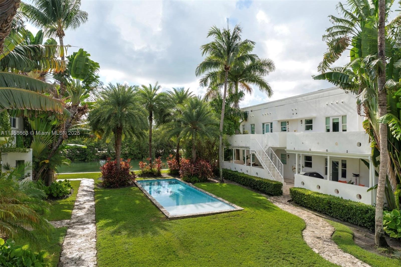 Welcome to the beautiful Kim Aimee condos, a waterfront oasis just 1 block from 41st street in Miami Beach's mid beach neighborhood. This 3 bedroom, 2 bathroom, renovated condo, has no neighbors and a spectacular view of the pool area and the canal. Included with this unit is a full size 146 sf storage unit attached to the property. You'll be walking distance to the beach, local synagogues, great restaurants, Polo Park (basketball, pickleball, tennis, playgrounds, etc.) and more. The property is a convenient 15 minute drive to Downtown Miami, the Miami Airport, and South Beach. To schedule a showing, please contact listing agents Sam Kafin or Yitzchok (Isaac) Kessler.