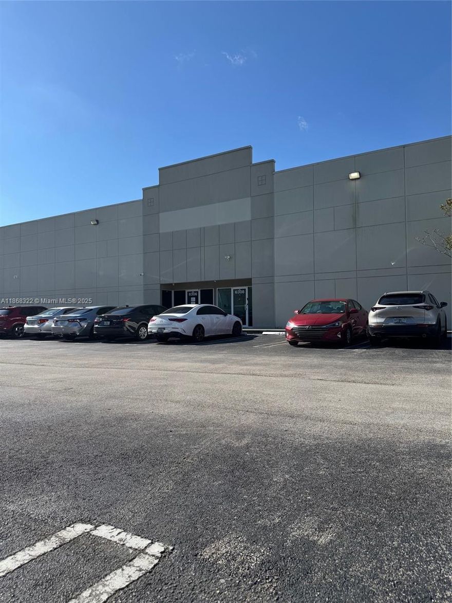 WAREHOUSE AVAILABLE NOW FOR EXCLUSIVE SINGLE-TENANT  S U B L E A S E : 7,978 SQ FT IN A PRIME LOCATION, JUST 2 BLOCKS FROM DORAL POLICE STATION ** 20-FOOT CLEAR CEILING HIGH ** 2 DOCK-HIGH LOADING. ** YOU CAN SUBLEASE UNTIL OCTOBER 2027 *** LEASE CAN CONTINUE DIRECTLY WITH THE LANDLORD AFTER OCTOBER 2027 *** OFFICE: 989 SF + MEZZANINE: 989 SF + WAREHOUSE 6,000 SF **TERMS: FIRST MONTH + 2 MONTHS SECURITY DEPOSIT. *** FLOOR PLAN ATTACHED **ZONING: LIGHT MANUFACTURING & STORAGE **PLEASE CONTACT THE BROKER FOR APPOINTMENTS  24 HOURS IN ADVANCE VIA TEXT. *** GYM, SOCCER FIELD, ARE NOT PERMITTED *** THIS IS A GROSS LEASE, ALL INCLUDED, EXCEPT: WATER, INTERIOR ELECTRIC, INSIDE INSURANCE, AC MAINTENANCE, TELEPHONE. ** NO OTHER WAREHOUSE MATCHES THESE PREMIUM FEATURES AT THIS EXCEPTIONAL VALUE​​‌​​​​‌​‌​​​‌‌​​​‌‌‌​​‌​​‌‌​​​​ **