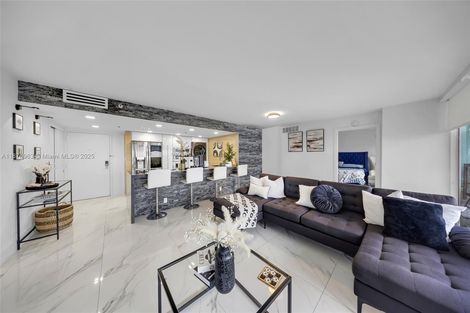 Step into luxury with this beautifully remodeled 2BR/2BA condo on the 14th floor of the prestigious Grand View Palace. Enjoy tranquil pool views and resort-style living in a full-service Intracoastal high-rise. This exceptional building offers 24-hour security, swimming pool, modern fitness center, waterfront restaurant, coffee shop, convenience store, barber shop, and additional retail—all just an elevator ride away. Ideally located between Miami and Fort Lauderdale Airports, with quick access to beaches, shopping, dining, and major highways. Showings by appointment only with the listing agent.