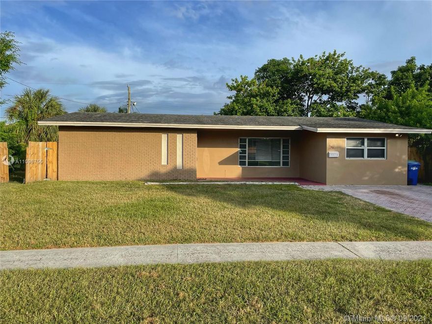 Multiple Offers!!! Highest and Best due by Wednesday 9/15/21 at 12pm...Come see this recently renovated 3 bedroom and 2 bathroom home in the heart of Lauderhill. With tile flooring throughout and fresh paint, this home is ready for its next owner. The HVAC was installed in 2015 and a new hot water heater was installed in 2018.