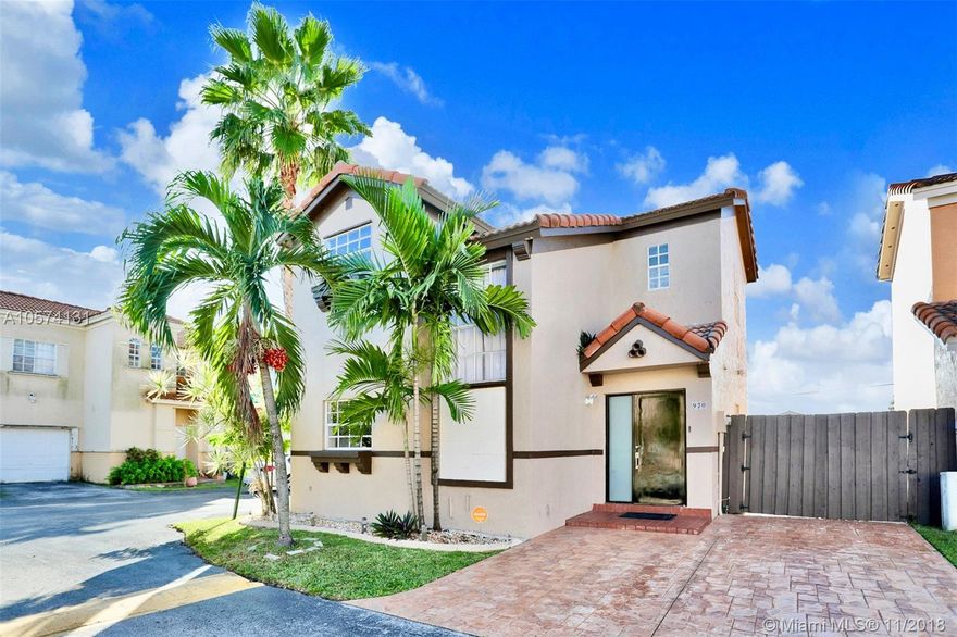 Absolutely stunning two story corner-lot home at Lake Pointe. Spacious flowing layout and tons of bright natural lighting makes this home feel wonderful! Master bathroom upgraded recently, new water closets for both upstairs bathrooms, new SS refrigerator. Beautiful french doors that lead to a large backyard, much larger than most homes in the community.  Completely private patio perfect for entertainment on weekends. Incredibly safe and peaceful neighborhood with full amenities, clubhouse, pool, tennis and exercise room. Property is conveniently located near turnpike and shopping malls. All this and a very LOW HOA!!