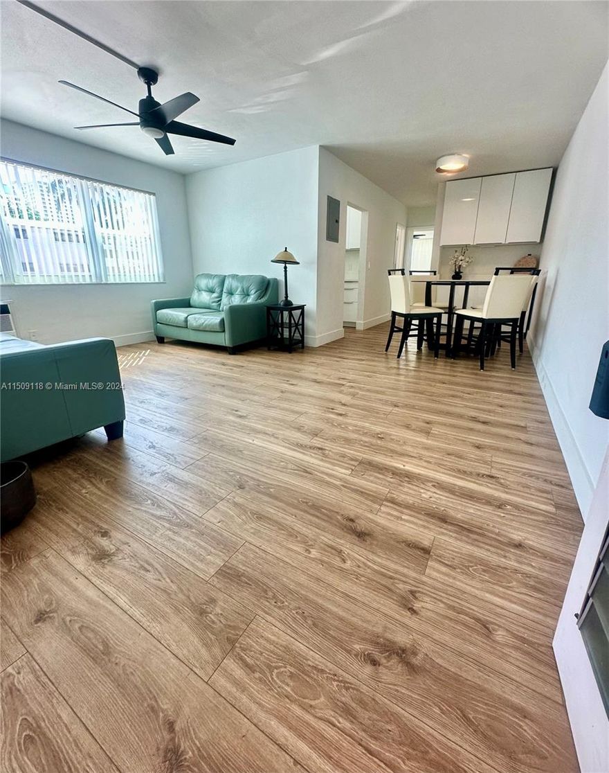 Unit on the First Floor, Completely renovated.
GREAT LOCATION, only 3 blocks to the Fort Lauderdale Beach ( 5 minutes walking) The Olas Blvd.
 1 Bedroom, 1 Bathroom, 740 sqft. 1 parking assigned. Furnished(OPTIONAL).
1 year lease. No pets allowed by association. 
At least one person must be over 55 years old and not under 18 years old.
PERFECT OPPORTUNITY TO LIVE NEAR THE SEA!