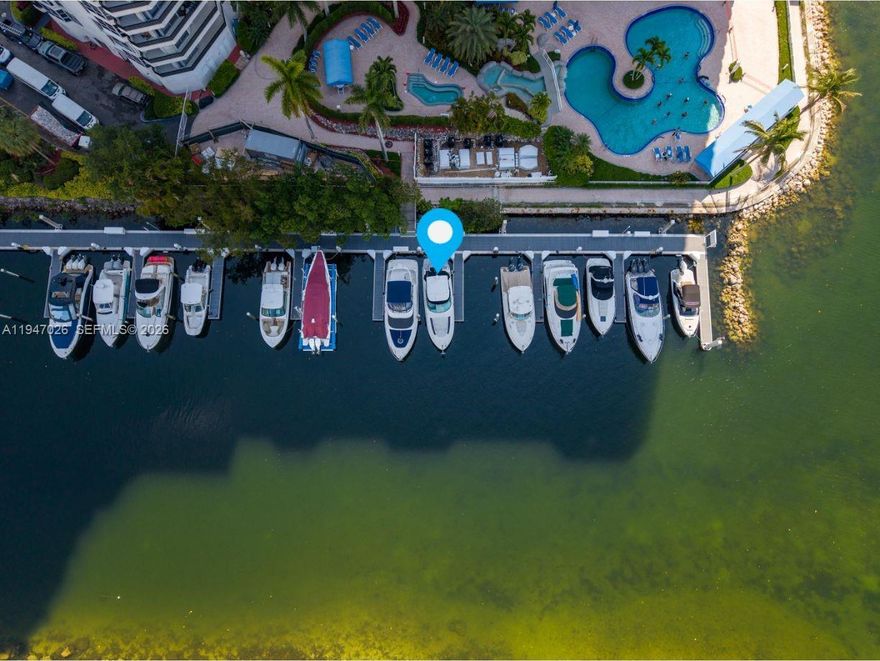 CENTRALLY LOCATED IN THE HEART OF AVENTURA AND NEWLY RENOVATED FLOATING DOCK MARINA AT THE PRESTIGIOUS MYSTIC POINT  GATED MARINA. THE SLIP 7, ACCOMMODATES A BOAT UNDER 40 FEET AND OFFERS A RARE OPPORTUNITY TO DOCK IN A SECURE AND HIGHLY DESIRABLE SETTING. THE MARINA FEATURES 24 HOURS GATED SECURITY, ON SITE DOCK MASTER AND STORE, BEAUTY SALON, CLEANING AND MAINTENANCE SERVICE, PUMP OUT STATION, ON SITE FUELING, RESTROOMS, SHOWERS AND LAUNDRY FACILITY, DESIGNATED PARKING AREA FACILITY AND VALET SERVICE AS WELL AS A RESTAURANT ON SITE FOR ADDED CONVENIENCE. UTILITIES INCLUDE 30-50 AMP ELECTRICAL SERVICE, WATER, CABLE & WIFI.
RESIDENCY IS NOT REQUIRED TO OWN OR LEASE A SLIP. NO LIVEABOARDS ARE PERMITTED.