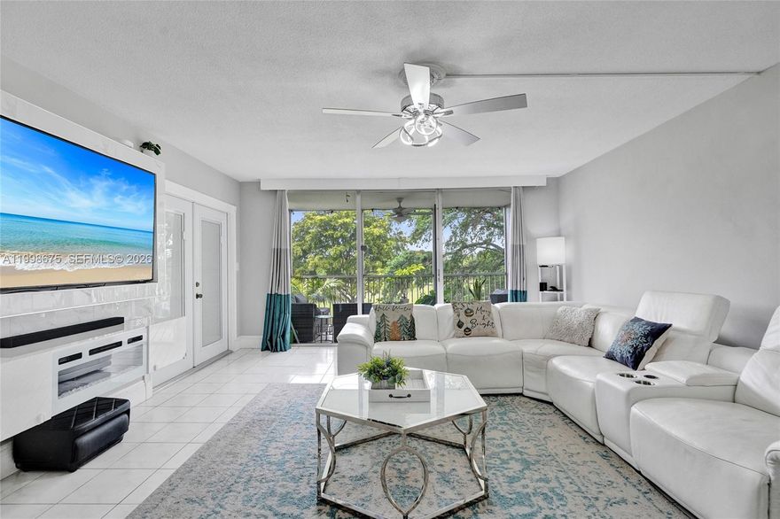 RARE 3-BEDROOM CORNER UNIT WITH GOLF VIEWS, MINUTES FROM THE BEACH, MOVE-IN READY AND LOW RISK HOA. Welcome to one of the best-value 3-bedroom condos in Palm Aire—a bright, spacious corner unit designed for easy South Florida living. Flooded with natural light, this 3BR/2BA home features an open layout, updated kitchen with stainless steel appliances, and a cozy living area that flows seamlessly to your private balcony overlooking the golf course. Major upgrades already handled for you: A/C replaced (2021), Special assessment PAID IN FULL, HOA with FULL RESERVES (rare and highly desirable). Enjoy peaceful mornings with golf course views and the convenience of being just 10 minutes from the beach, shopping, dining, and major highways. Located in a well-maintained community with strong financials, this is a perfect fit for: Full-time living, Seasonal retreat, and Low-maintenance investment. Opportunities like this in Palm Aire don’t last—especially 3-bedroom corner units at this price. Schedule your showing today before it’s gone.
