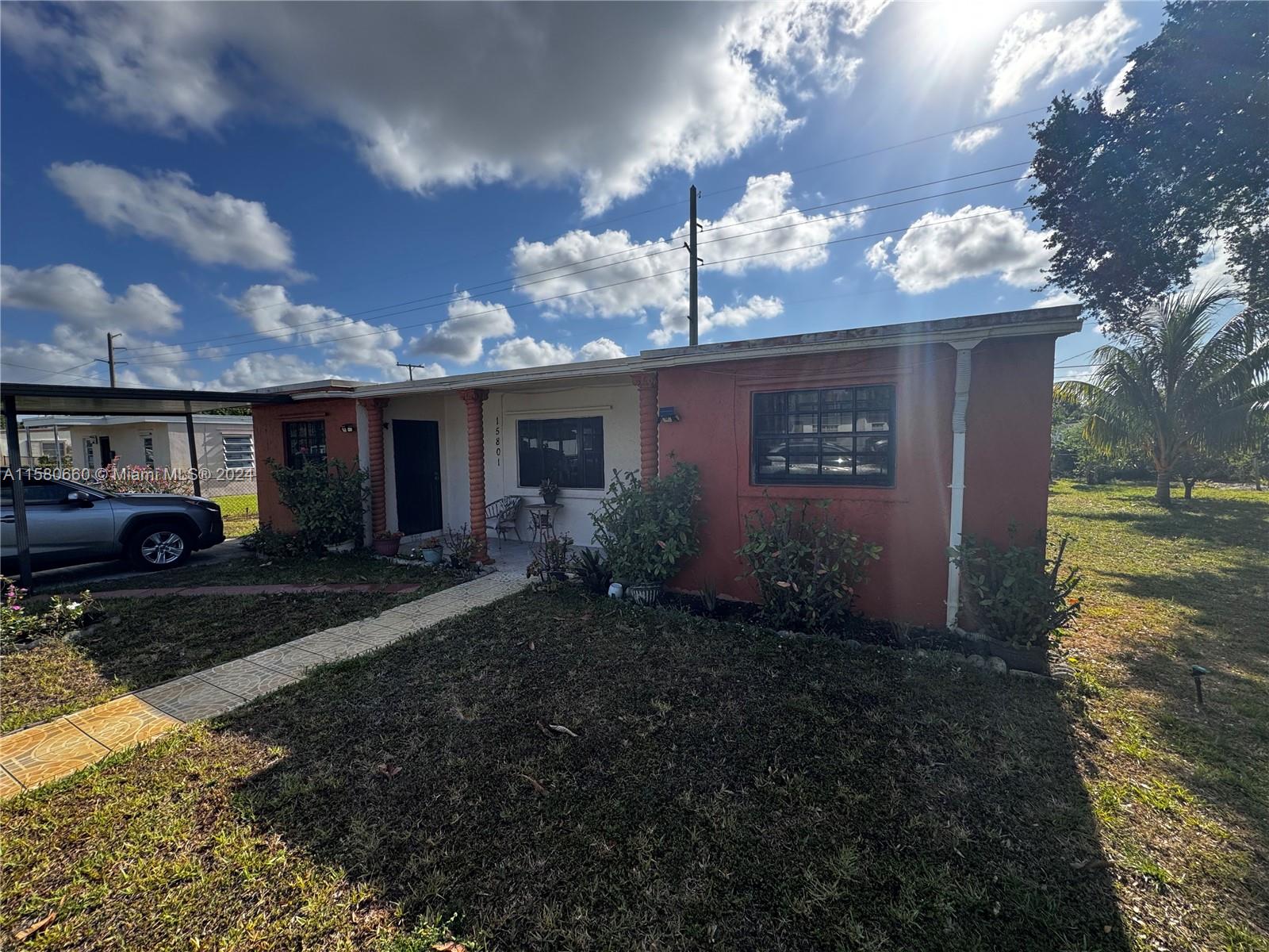 Property for Sale at 15801 Nw 19th Ave, Miami Gardens, Broward County, Florida - Bedrooms: 3 
Bathrooms: 1  - $335,000